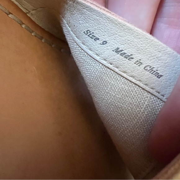 Dolce Vita Tan Leather Espadrille Platform Sandals Size 9 - Picture 10 of 10